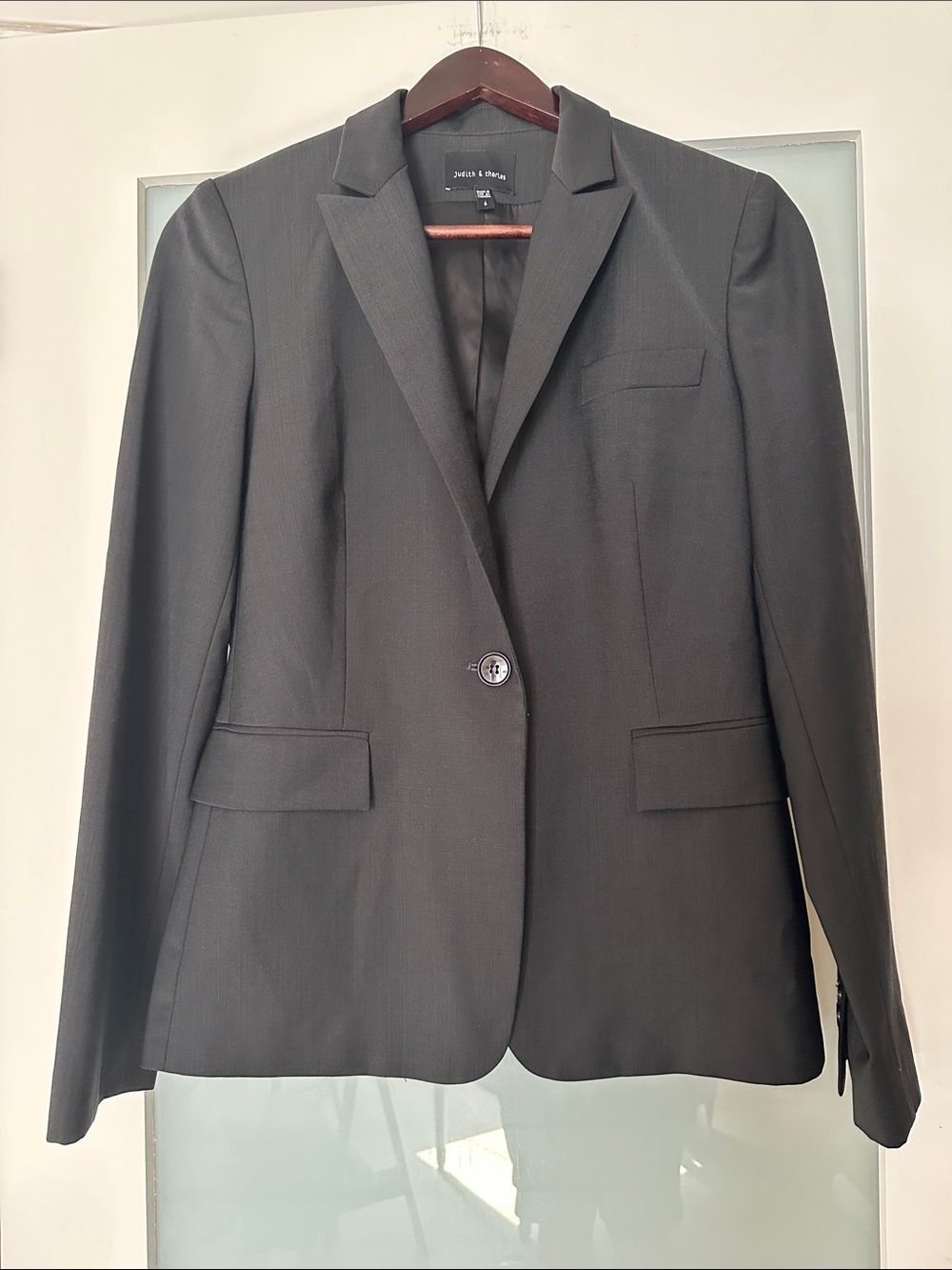 Women's Dark grey Single-Button Tailored Blazer